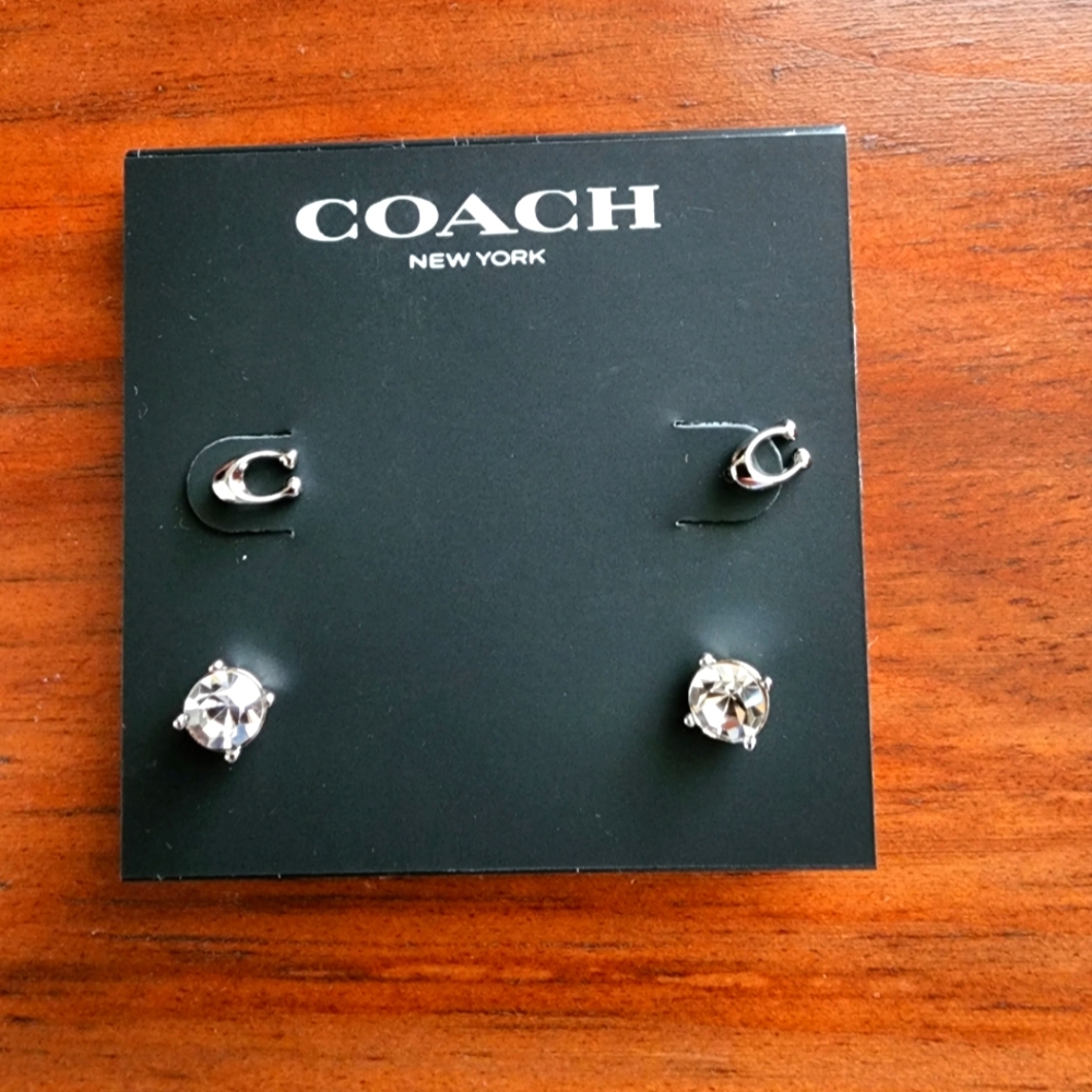 Coach Signature C Earrings Set